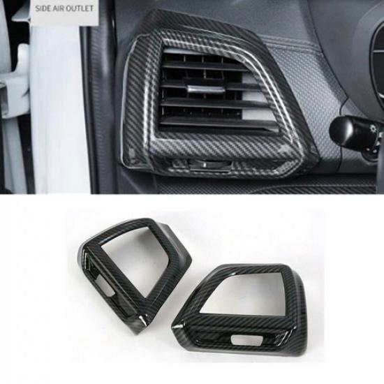 Carbon Fiber Front Side Air Outlet Vent Cover Trim For Subaru Forester 2019-2022