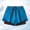 Mens Quick-Dry Swim Trunks With Inner Brief Support Loose Fit Athletic Board Shorts Swimming Beach Surfing