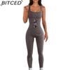 BITCED Combinaison Femme Automne/Hiver Décolleté Carré Push-Up Coupe Moulante Sexy