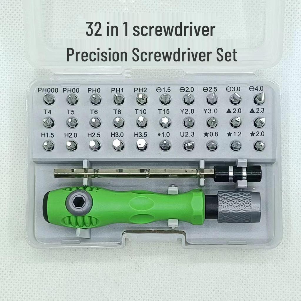 32-in-1 Precision Screwdriver Set for Mobile Phones, Computers, Clocks, and Watches Repair