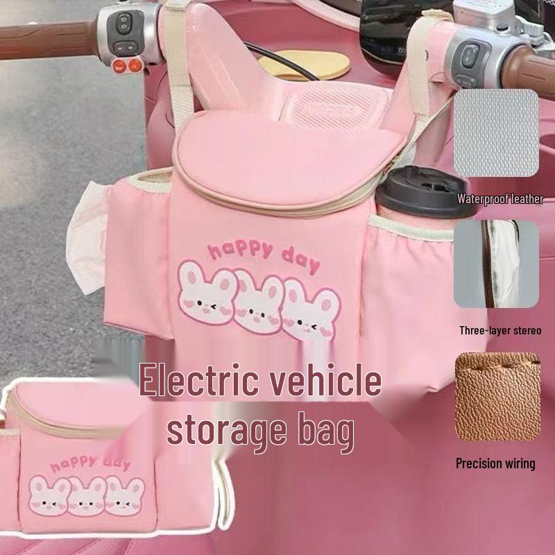 Universal Multi-Functional Hanging Bag for Three-Wheeled Bikes and Strollers - Large Capacity Storage