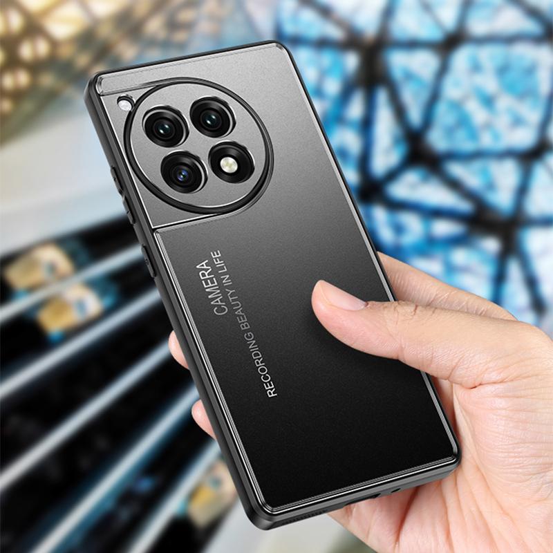 For OnePlus Ace 3 5G/12R 5G Phone Case TPU+Aluminium Alloy Heat Dissipation Back Shell