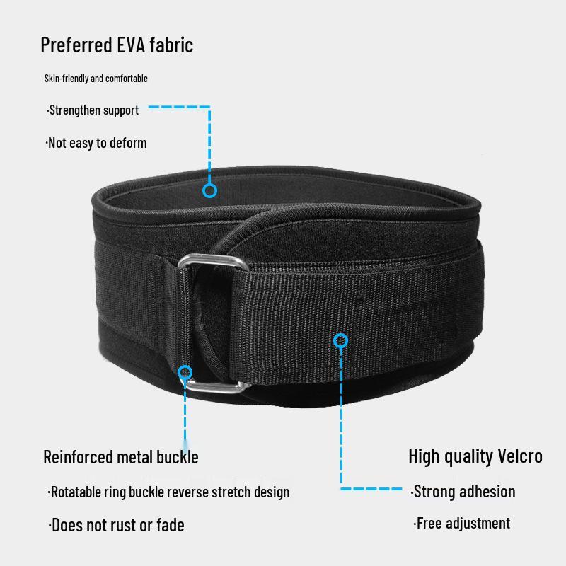 Men's Weightlifting Compression Waist Belt - Protective Support for Squats & Deadlifts