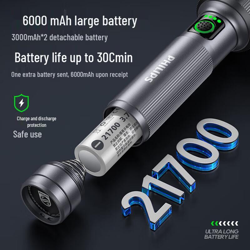 Philips SFL2101 Rechargeable LED Flashlight