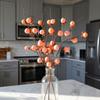 8 Heads Artificial Persimmon Branch Realistic Handmade Artificial Fruits Branches Elegant Foam Simulation Persimmon Fruit