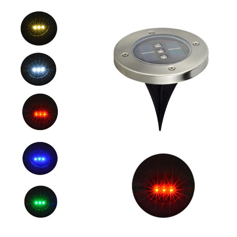 Elegant Led Solar Powered Underground Buried Light Lamp For Garden And Road Decoration