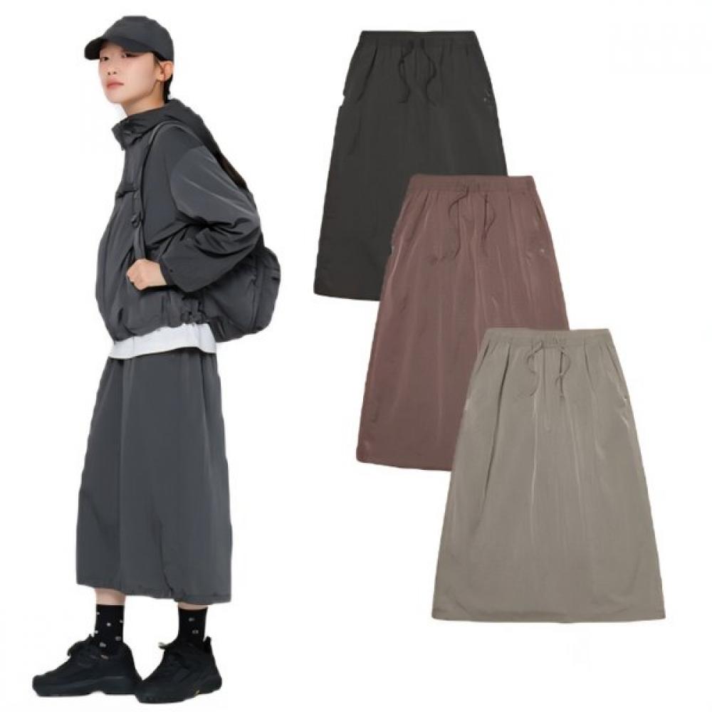 Snow Peak Women Bright Skirt S24fwfsk71 CC (charcoal)/L(80)