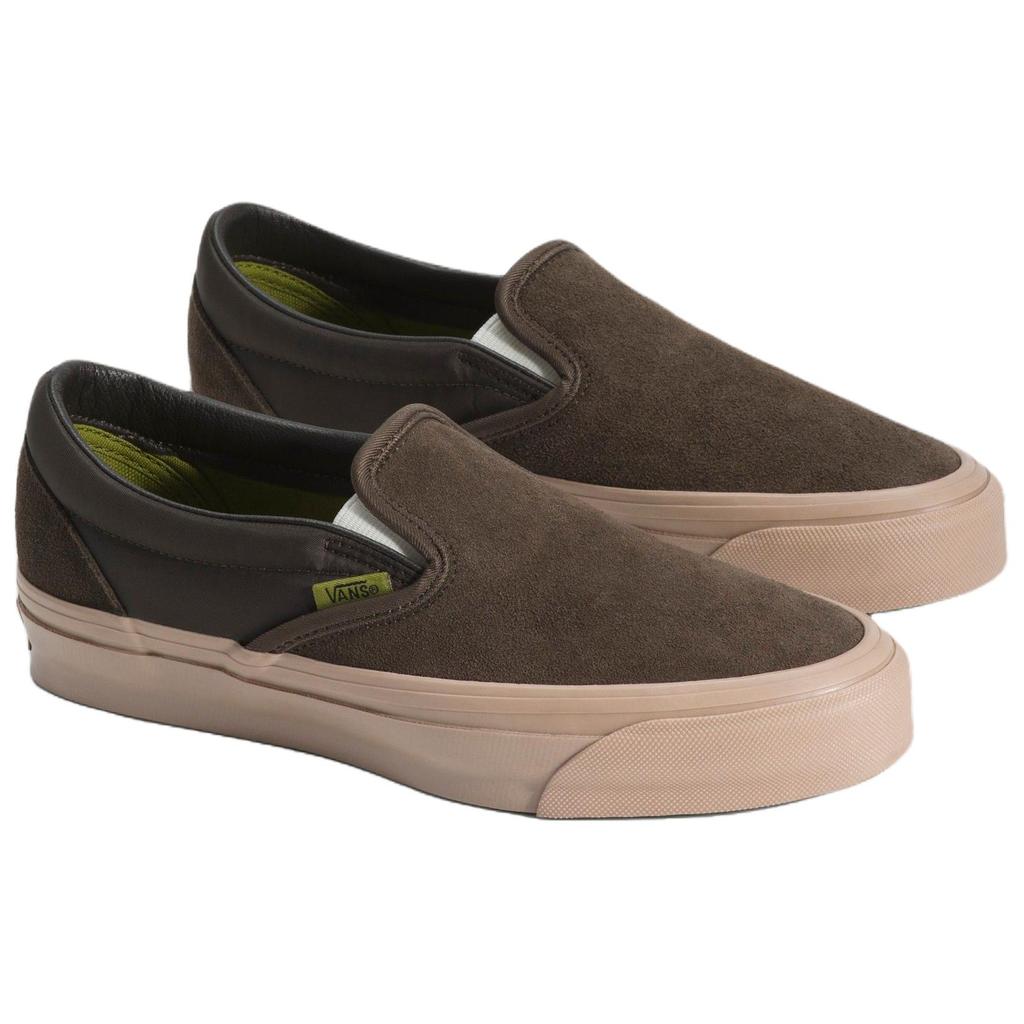 Vans Premium Classic Slip On Waterproof Support Skateboard Shoes Unisex Brown VN000D9WEMP
