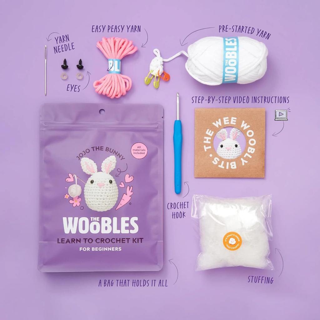 Craft ID Kit per Uncinetto per Principianti | Set per Amigurumi | Volpe | Kit per Uncinetto per Principianti | Set Ferri da Uncinetto Bambini e Adulti | Pupazzetti | Animali