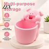 Makeup Brush Cup for Vanity 3D Printed Cute Piggy Storage Pot, Cartoon Pig Shaped Pen Holder, Gift Students Organizer, Multifunctional Desktop