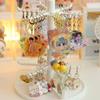 Shape Detachable Jewelry Display Rack Rotating Necklace Shelf Earring Holder Stand Rings Home Rack