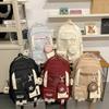 College style color matching large-capacity student schoolbag junior high school student Korean version casual backpack