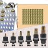 Steel Mandrel Heads Hand Riveter Set Rivet Nut Kit Iron Galvanized Nuts