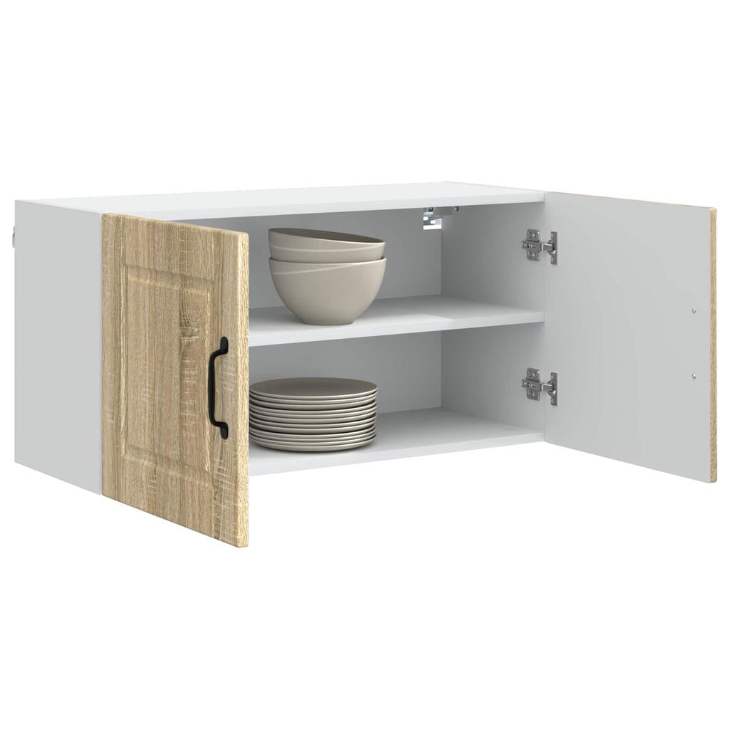 Wall Cabinet PORTO Sonoma Oak 80 X 31 X 40 Cm Engineered Wood