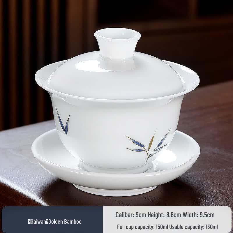 Biaoxing Large Blue and White Ceramic Gongfu Gaiwan