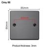 Stainless Steel Bottom Box Panel 86 /120 Type Blank Panel New Embedded Panel