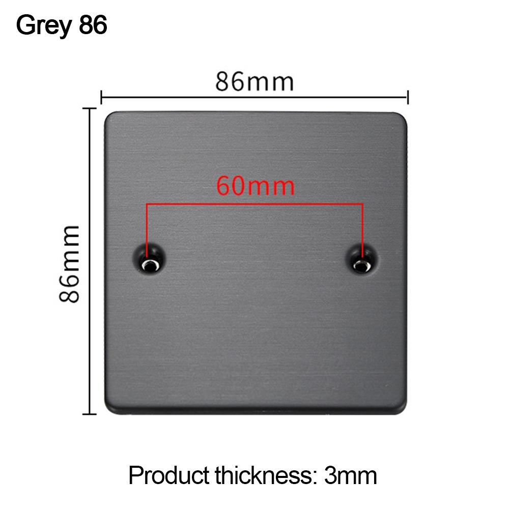 Stainless Steel Bottom Box Panel 86 /120 Type Blank Panel New Embedded Panel