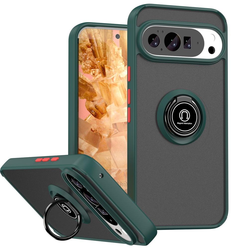 Rotatable Bracket case for Pixel 11 Pro XL 11 Pixel 10 Pro 10a 9A 9 Pro XL Google Pixel 8A 8 Pro Metal Ring Car Holder Cover