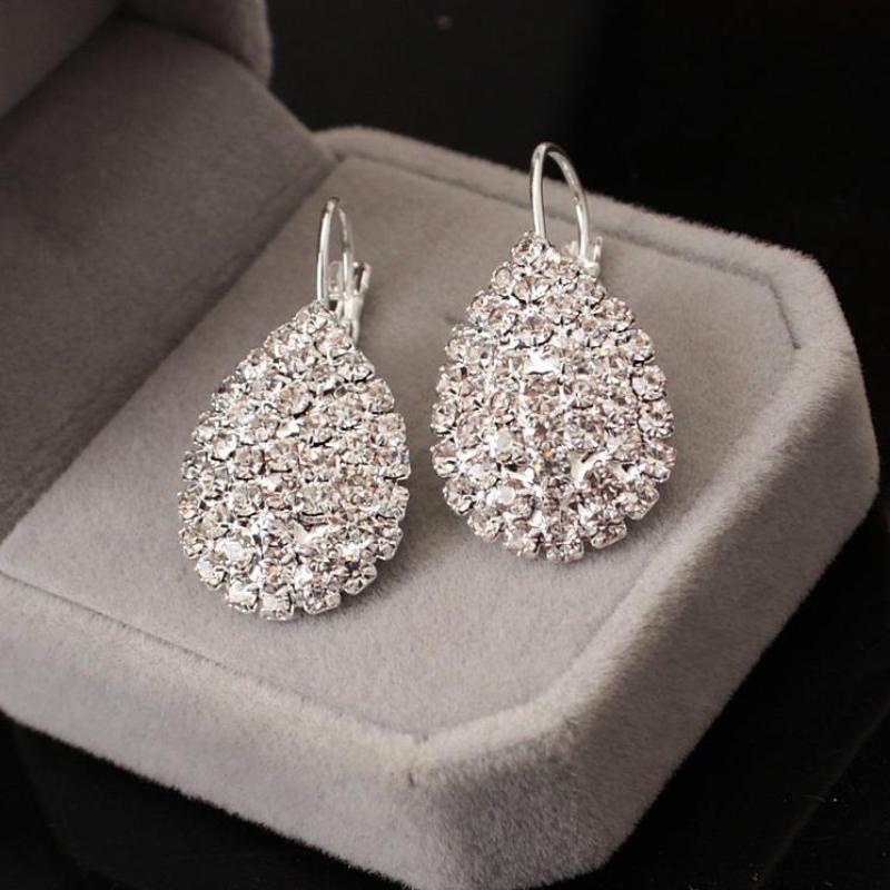 Free Gift Box Luxury Women Water Drop Pendant Earrings Elegant / Wind Claw Fine Earrings 2020 New / Zircon Earrings Wholesale