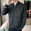 PLAYBOY Men's Winter Casual Stand Collar Padded Jacket