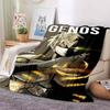 One Punch Man Anime Character Print Flannel Blanket Cozy Warm Throw Sofa Bedroom Present Indoor Home Seasonal Lounge Decor