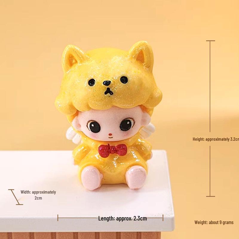 

Трендовая игривая фигурка щенка из смолы: Милая миниатюрная фигурка ручной работы для DIY-декора.