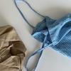 Blue Linen Mini Bag