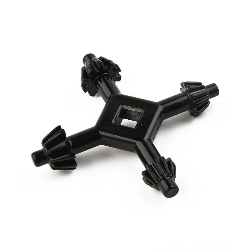 4 In 1 Carbon Steel Drill Chuck Wrench - Black Electric Drill Key, 3/8" Multifunctional Drill Presses Accessory