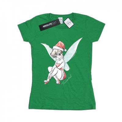 Womens/Ladies Tinkerbell Christmas Fairy Cotton T-Shirt