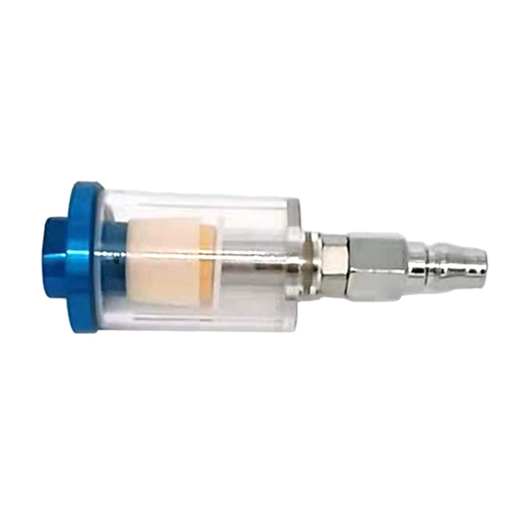 Inline Air Water Separator - 1/4" BSP Male Quick Connector , Moisture Trap for Spray Guns and Small Air Consumption