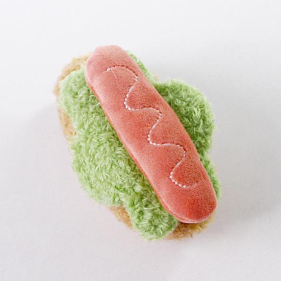 Plush Food Cat Toy Stuffed Dessert Shaped Kitten Toy Realistic Burger Hotdog Sandwich Cake Pet Chew Toy for Indoor Cats