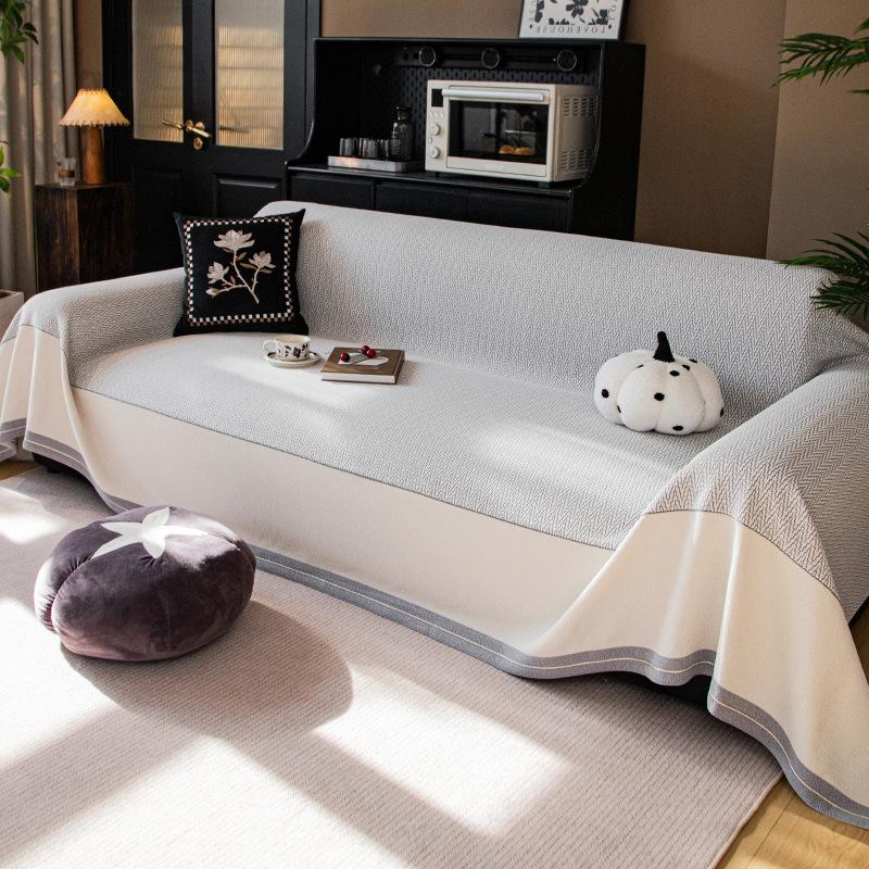 

EIFLOY-Роскошное полотенце из шенилла для дивана, чехол для кресла с защитой от царапин, 3, 4, 5 мест, декоративное покрывало, на все сезоны 180x130cm серый