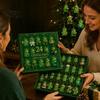Christmas Tree Hanging Decor Frog Advent Calendar, 24 Day Countdown Box with Acrylic Ornament Party Favors Pendants, Festive Decor, Collectible