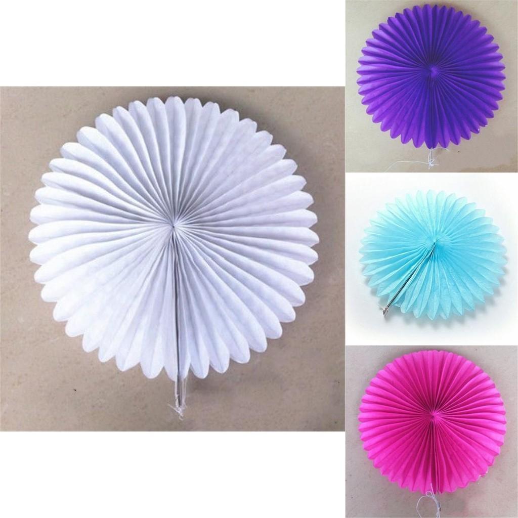 Beautiful Paper Fan Flower Decorations For Stunning Baby Shower Party Displays