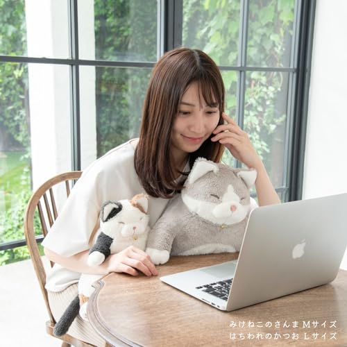Livheart Cat Body Pillow, Calico Sanma, Medium Size (Approx. 26cm), Cute Cat Plush Toy, Cat Merchandise, 27722-11
