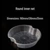1000ml Round Transparent Plastic Takeaway Food Container with Lid
