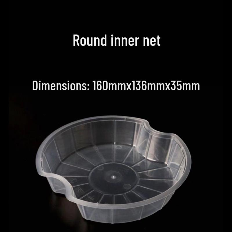 1000ml Round Transparent Plastic Takeaway Food Container with Lid