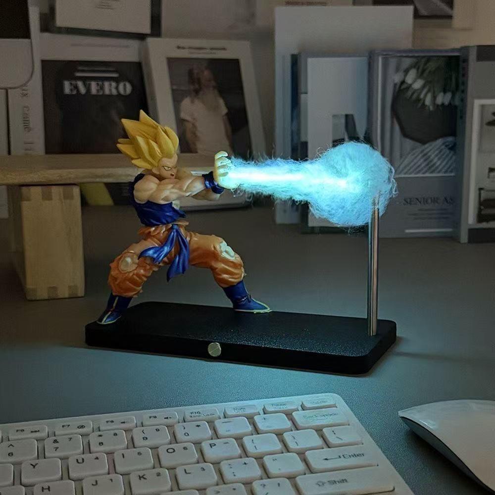 DRAGON BALL Son Goku Kamehameha night lamp desktop decoration model night anime surrounding children's toys birthday gift