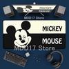 HD Printing Anime Mouse Pads Black and White Mickey Mouse Pad Speed Pc Computer Keyboard Desk Mat PC Gaming Accessories Mousepad