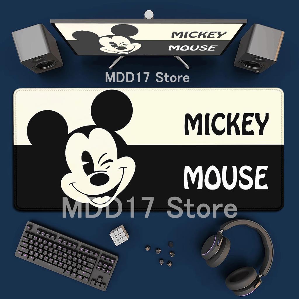 HD Printing Anime Mouse Pads Black and White Mickey Mouse Pad Speed Pc Computer Keyboard Desk Mat PC Gaming Accessories Mousepad