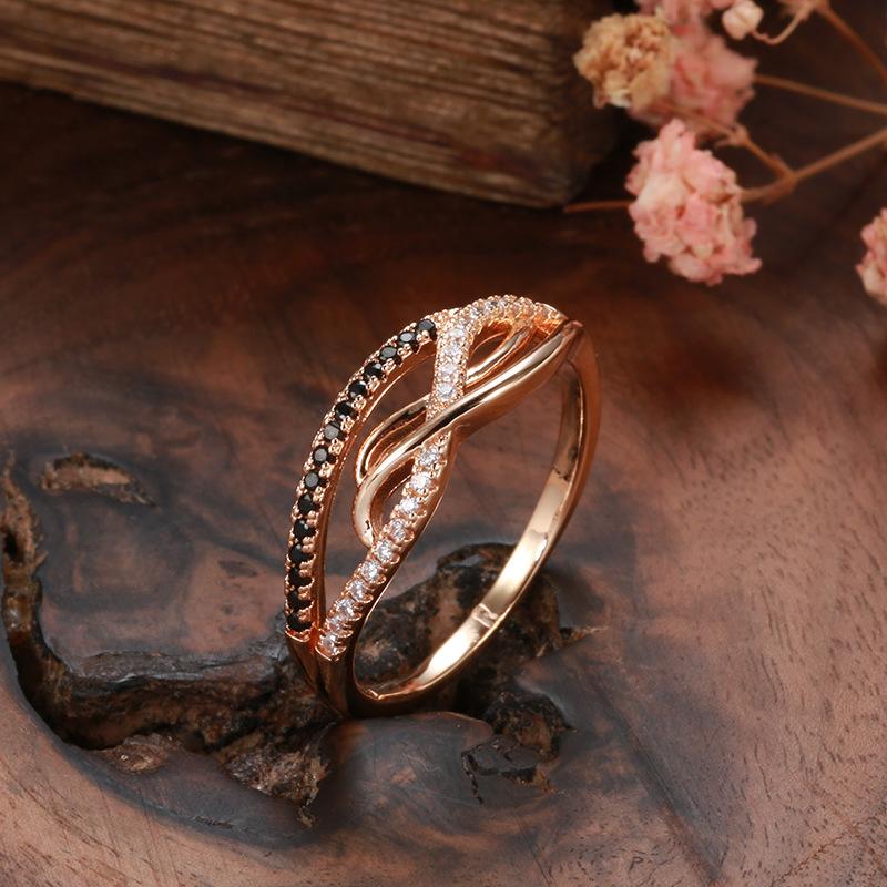 SIMJOO Zircon Ring Fashion Line Lady Ring