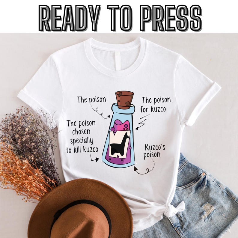 Kuzco s Poison Yzma s Extract of Llama Dtf, Disney Emperor s New Groove Villains Tee, WDW Magic Kingdom Family Vacation Holiday Gift 100