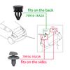 2X Parcel Shelf Hooks For Nissan Juke F15 2010 - 2015 Fastener Rear Boot Plastic Button Luggage Brackets Clips Replacement Parts