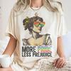 More Pride Less Prejudice Shirt, Peripheral Pattern Printing Summer Luxury Brand Cotton Men's and Women's T-Shirt Short Sleeve