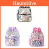 Modischer transparenter PVC-Rucksack mit Funktionen und süßem Einhorn-Muster für Teenager