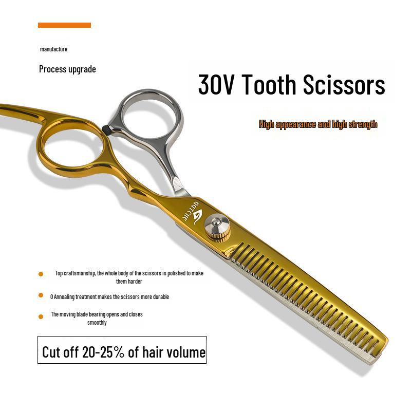 Professional 6-Inch Barber Hairdressing Scissors Set: Includes Flat Shears & Thinning Shears