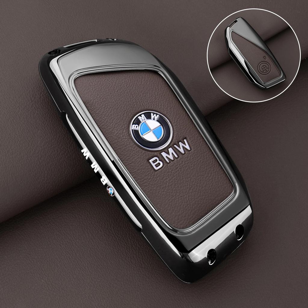 Car Sticker Hot 2025 Metal Car Key Case Cover Shell For BMW X1 U11 X7 G07 XM G09 I7 G70 X5 G05 LCI IX IX40 I20 U06 G81 M3 Series