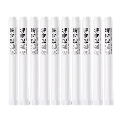 10 Pieces White Markers Waterproof Paint Pens Permanent Markers Marker Pens Oil-based Markers for Tire Metal Glass