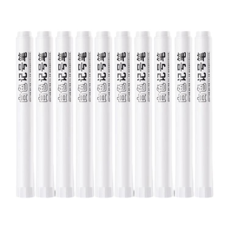 

10 Pieces White Markers Waterproof Paint Pens Permanent Markers Marker Pens Oil-based Markers for Tire Metal Glass 1