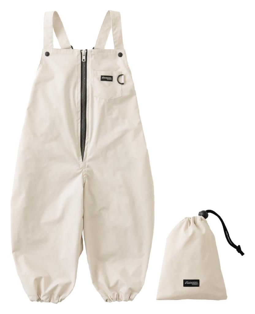 Sandbox Water For Prairie Cotton [Viaggio+] Playwear, Wear, Repellent, Playwear, Kids, Boys, Girls, Zipper, 75-90cm, 80, 90, (75-90cm, Ecru)